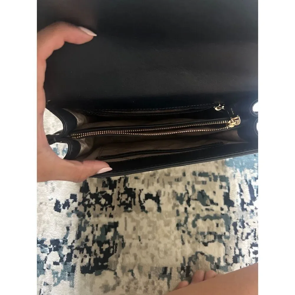 Michael Kors Whitney Denim Shoulder Crossbody Bag Gold Hardware
